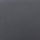 27" Gray And Black Faux Leather And Solid Wood Swivel Low Back Counter Height Bar Chair