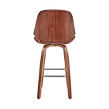 26" Brown Swivel Counter Height Bar Chair