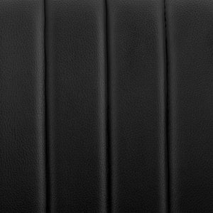 Dark Gray Brown And Black Iron and Faux Leather Adjustable Height Swivel Bar Chair