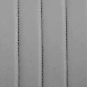 24" Gray And Black Iron Swivel Adjustable Height Bar Chair