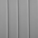 24" Gray And Black Iron Swivel Adjustable Height Bar Chair