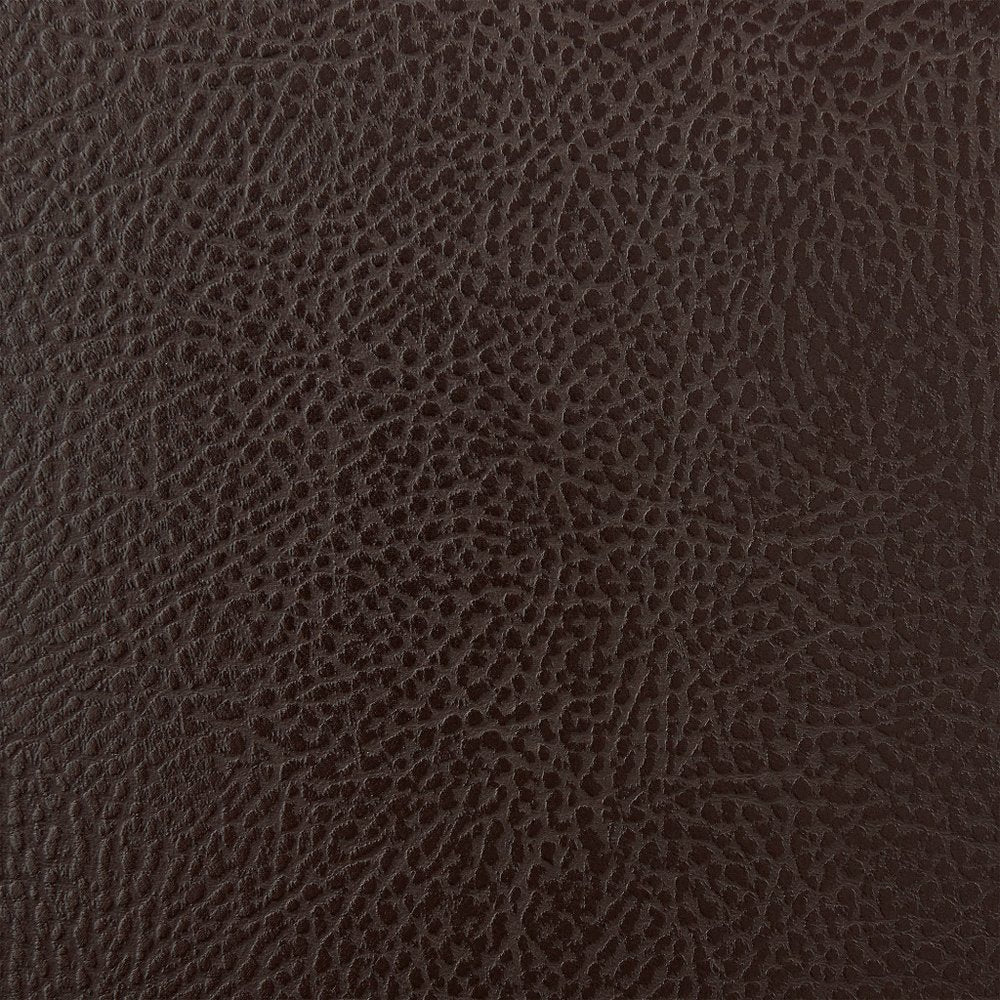 29" Chocolate And Gray Fabric And Faux Leather And Iron Low Back Bar Height Swivel Bar Chair
