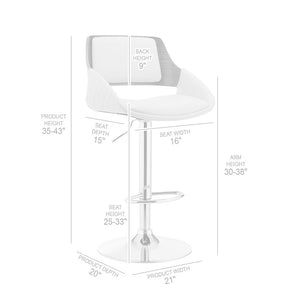 Gray And Black Fabric And Iron Low Back Adjustable Height Swivel Bar Chair