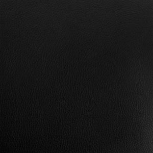 26" Black Faux Leather and Iron Counter Height Bar Chair