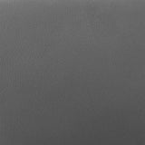 30" Gray and Silver Faux Leather and Iron Low Back Bar Height Swivel Bar Chair