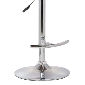 Black And Silver Fabric And Solid Wood Low Back Adjustable Height Swivel Bar Chair
