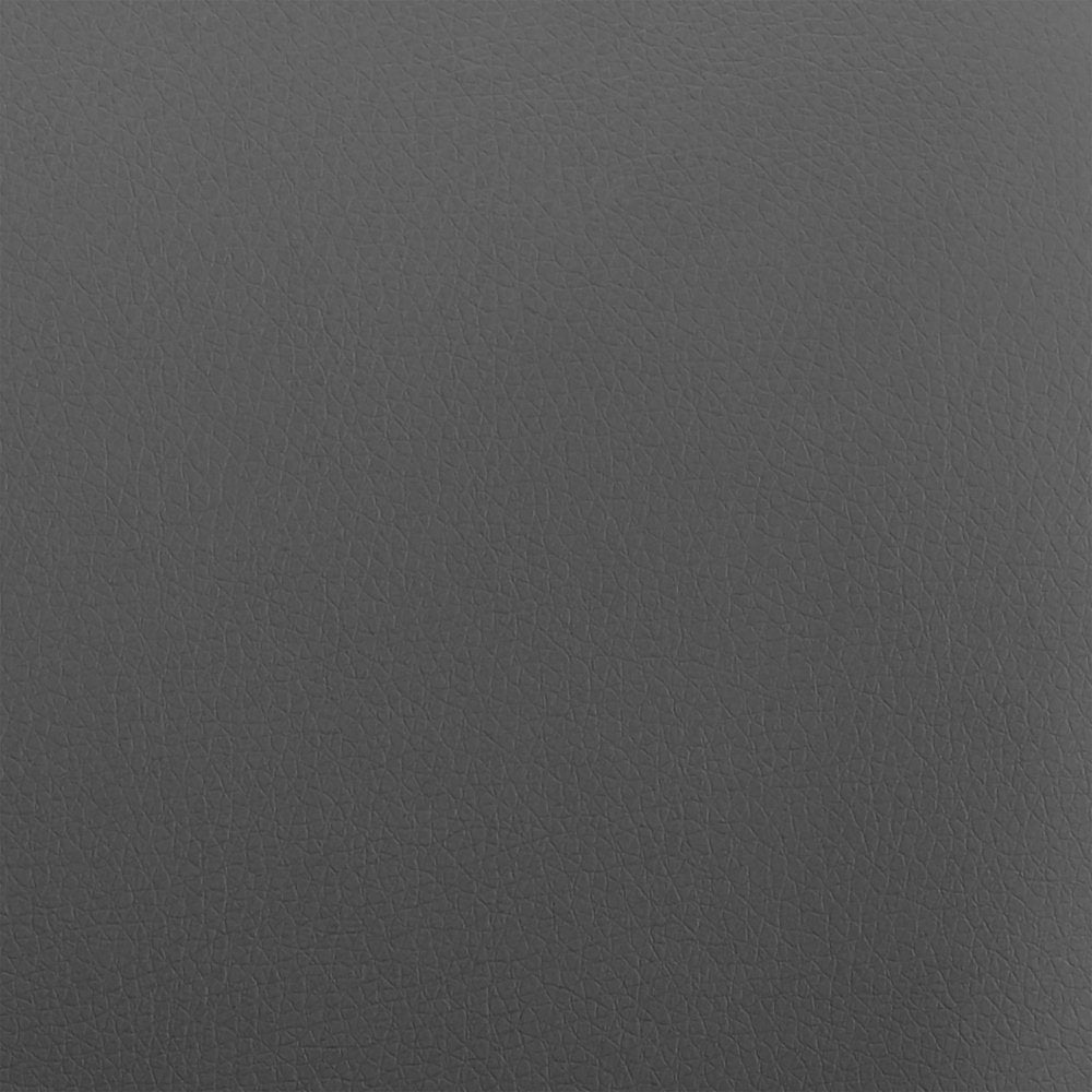 30" Gray And Silver Faux Leather And Iron Bar Height Bar Chair