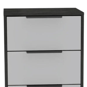 18" White Manufactured Wood Five Drawer Chest