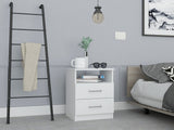 20" Wood Two Drawer Nightstand