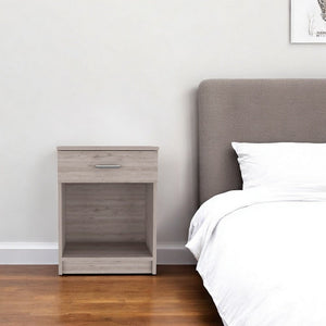 22" Wood One Drawer Nightstand