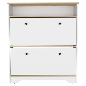 Oak Twelve Pair Shoe Rack