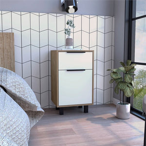 28" Wood One Drawer Nightstand