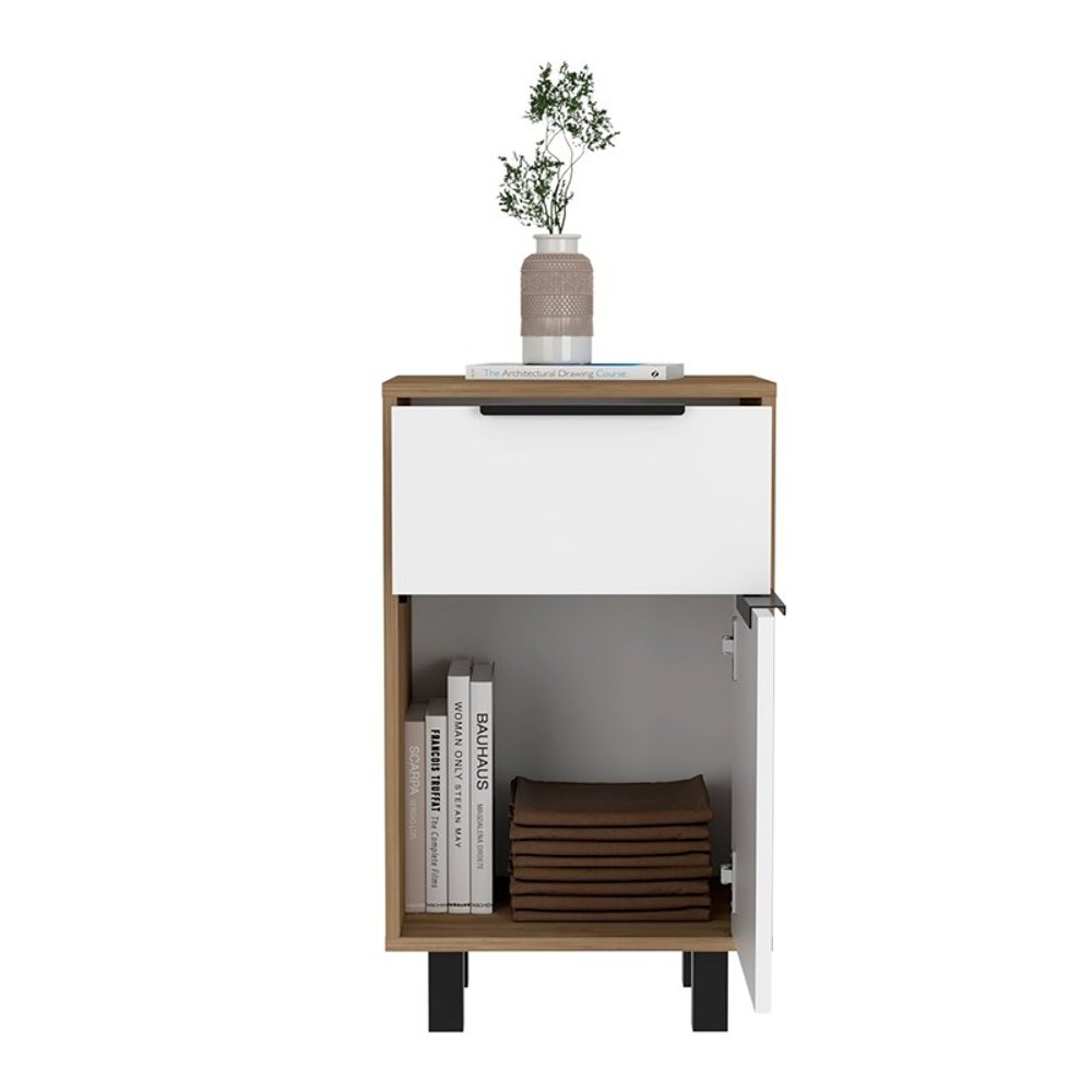 28" Wood One Drawer Nightstand