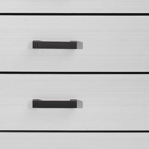 31" White Wood Five Drawer Dresser