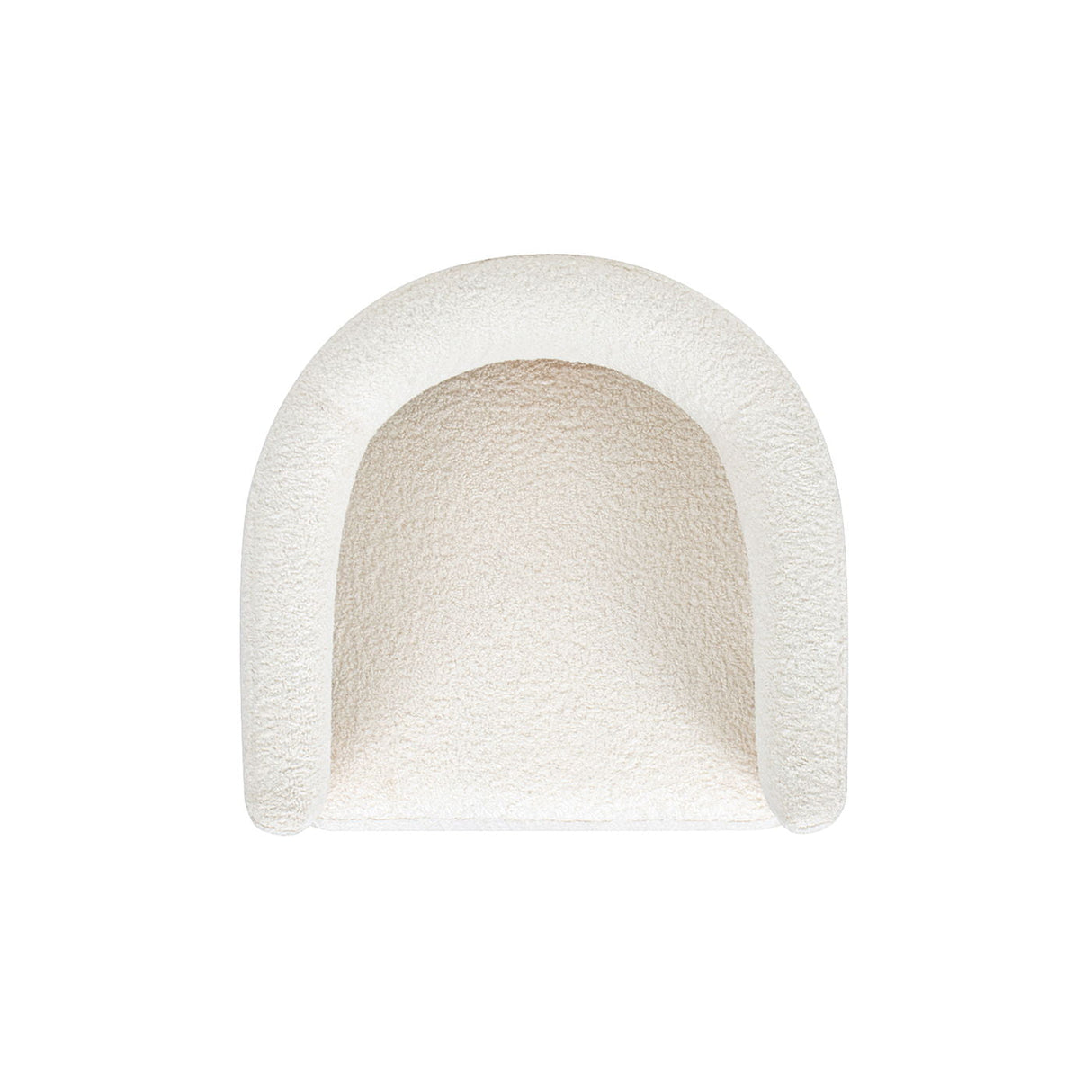 Vavona - Burl Upholstered Barrel Back Counter Height Bar Stool - Polar Off White by Couch.com