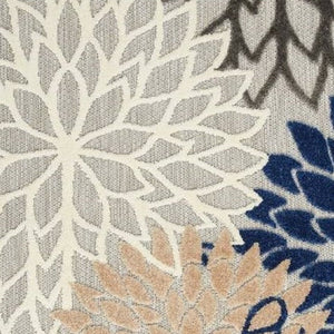 3' X 5' Blue Indoor Outdoor Area Rug