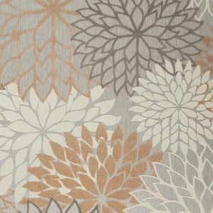 9' X 12' Gray And Ivory Indoor Outdoor Area Rug