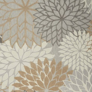 10' X 13' Gray And Ivory Indoor Outdoor Area Rug