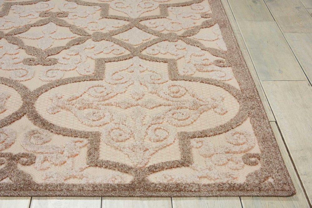 10' X 13' Cream Indoor Outdoor Area Rug