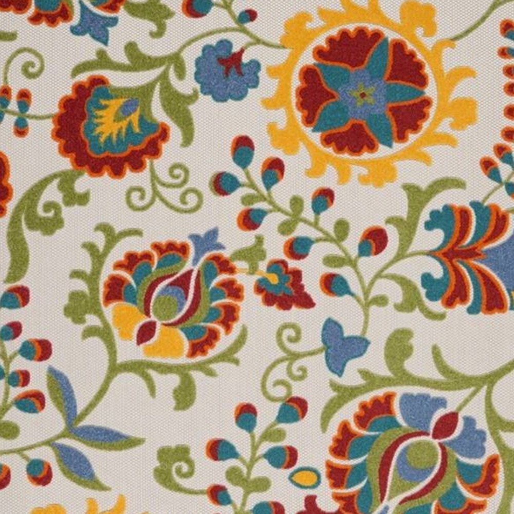 12' X 15' Green And Ivory Indoor Outdoor Area Rug