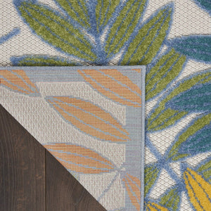 6' Ivory Indoor Outdoor Runner Rug
