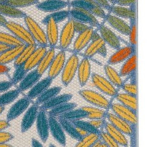 6' Ivory Indoor Outdoor Runner Rug