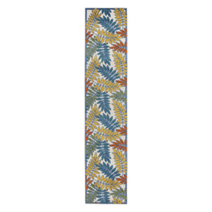 10' Ivory Indoor Outdoor Runner Rug