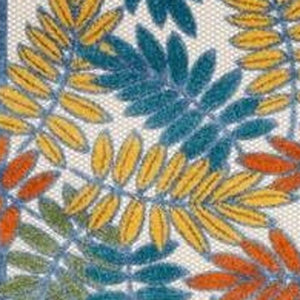 10' Ivory Indoor Outdoor Runner Rug