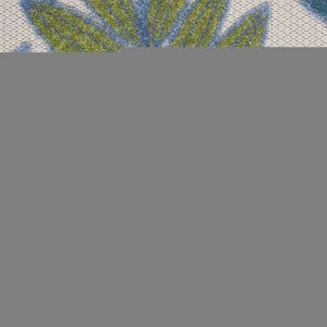 8' Ivory Indoor Outdoor Runner Rug