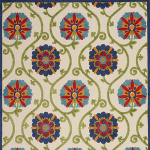 10' X 13' Blue Indoor Outdoor Area Rug