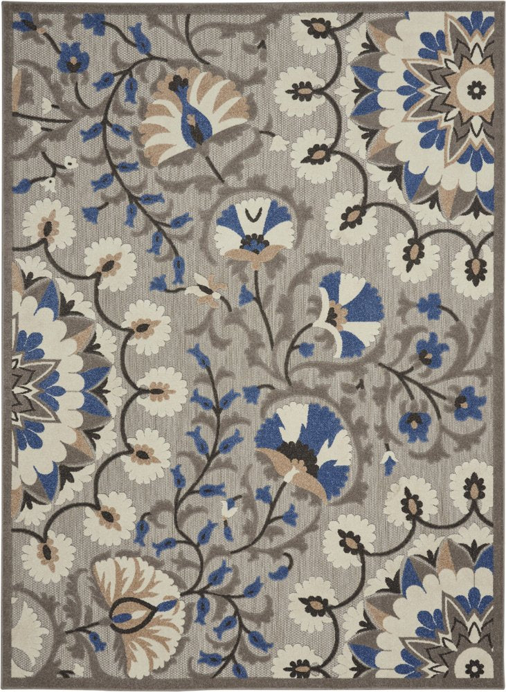 10' X 13' Gray Indoor Outdoor Area Rug