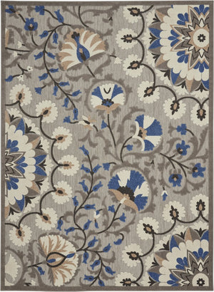 10' X 13' Gray Indoor Outdoor Area Rug