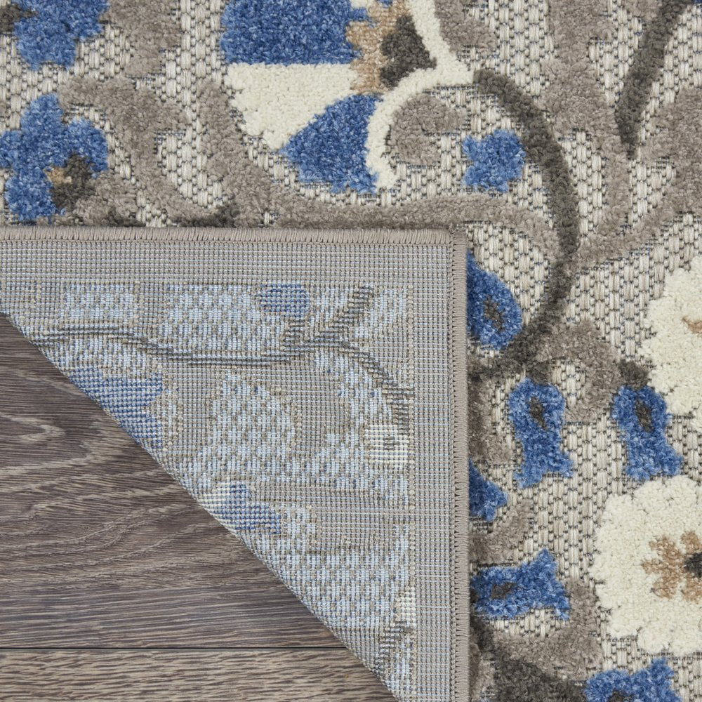 10' X 13' Gray Indoor Outdoor Area Rug