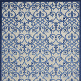 10' X 13' Blue And Gray Indoor Outdoor Area Rug