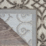 10' X 13' Gray Indoor Outdoor Area Rug