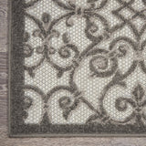 10' X 13' Gray Indoor Outdoor Area Rug