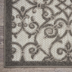 10' X 13' Gray Indoor Outdoor Area Rug