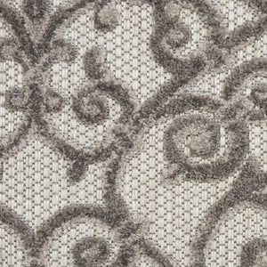 10' X 13' Gray Indoor Outdoor Area Rug