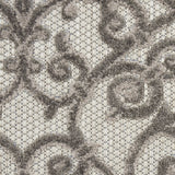10' X 13' Gray Indoor Outdoor Area Rug