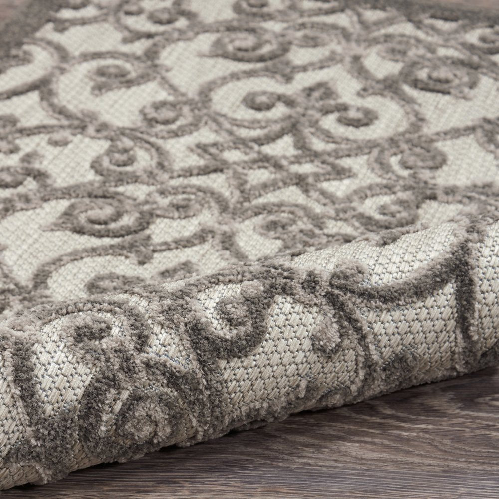 10' X 13' Gray Indoor Outdoor Area Rug