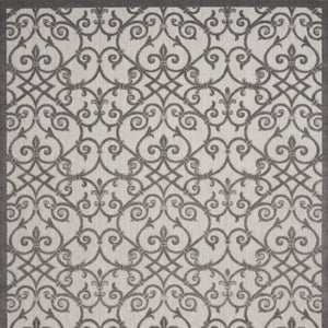 10' X 13' Gray Indoor Outdoor Area Rug
