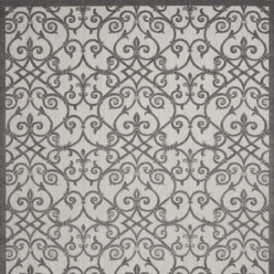 10' X 13' Gray Indoor Outdoor Area Rug