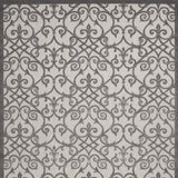 10' X 13' Gray Indoor Outdoor Area Rug