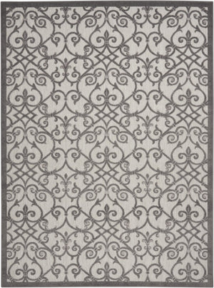 10' X 13' Gray Indoor Outdoor Area Rug