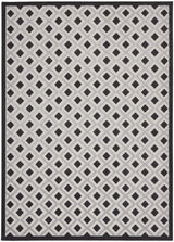 9' X 12' Black And White Indoor Outdoor Area Rug