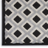 10' X 13' Black And White Indoor Outdoor Area Rug