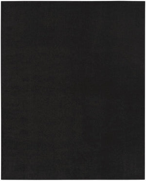 10' X 14' Black Stain Resistant Indoor Outdoor Area Rug