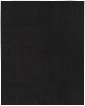 10' X 14' Black Stain Resistant Indoor Outdoor Area Rug