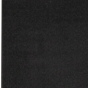 6' Black Indoor Outdoor Runner Rug