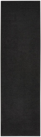 6' Black Indoor Outdoor Runner Rug